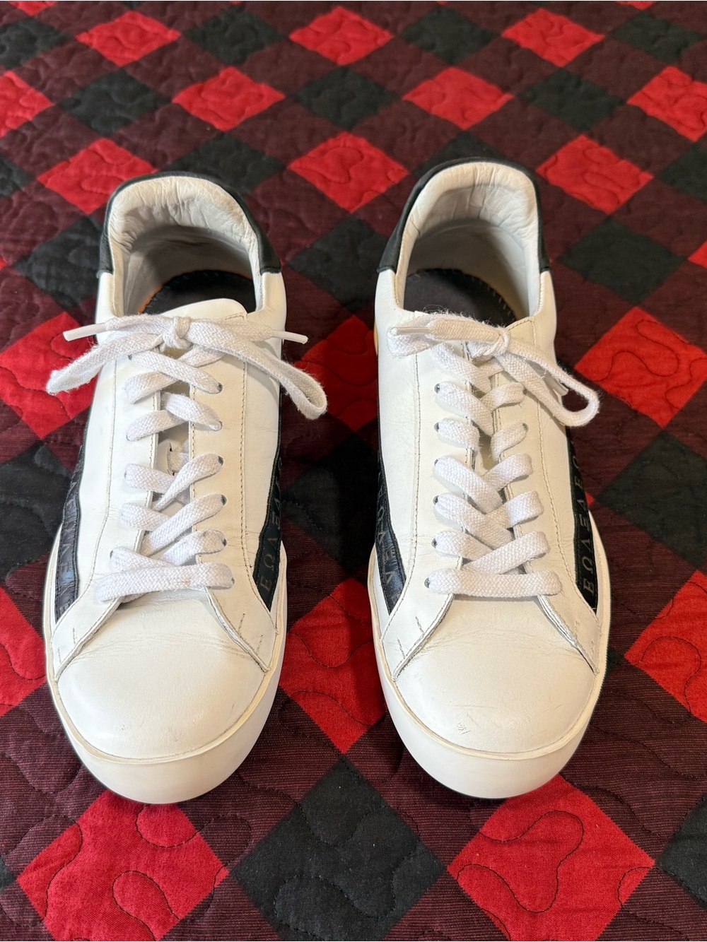 Sans Matin Olympus Black/White Low Top Sneakers Women Size 38/7.5